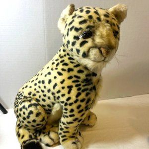 VTG 17" Sitting Chetah Stuffed Animal Applause by Avanti Italy 1983